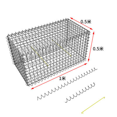 3mm Konstrukcja ogrodzenia ogrodowego Spawana siatka gabionowa